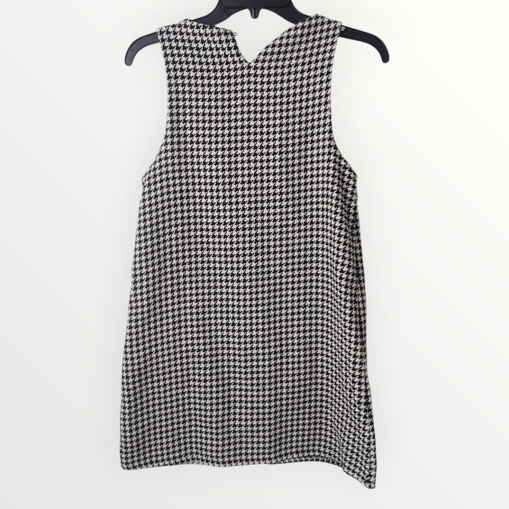 Biscotti Collezioni Girls Black and White Houndstooth Dress Size 12 - Picture 2 of 7